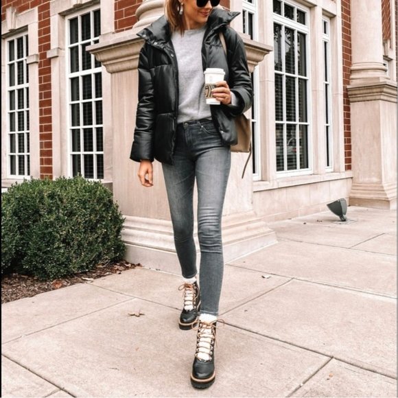 x SOLD x MARC FISHER | Izzie Boot Shearling Leather Black 7 M NWOT - Picture 6 of 16